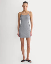 Knit Cami Mini Dress | Mid Heather Grey