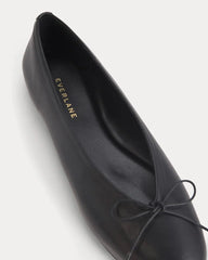 Made in Italy Ballet Flat | Black Leather