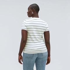 The Organic Cotton Crew Tee | Navy / White