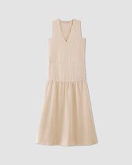 The TENCEL™ V-Neck Dress | Whisper Pink