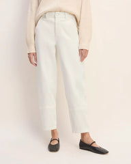 The Utility Barrel Pant | Bone | Regular