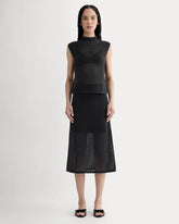 The Lace Knit Skirt | Black