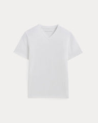 The Essential Organic V-Neck Tee | White
