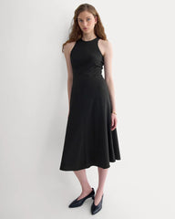 Sleeveless Seamed Dress | Black