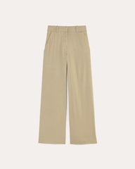 The Wide-Leg Pant in Stretch Linen | Trench Coat Khaki