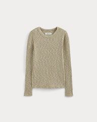 The Cozy Rib Long-Sleeve Tee | Cornstalk / Bone Twist