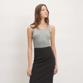 The Supima® Sleeveless Top | Heathered Grey