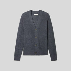 The No-Sweat Ribbed Cardigan | Heather Ash