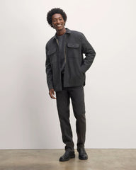 The ReNew Fleece-Lined Heavyweight Overshirt | Heather Charcoal