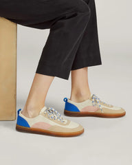 The Tread-Bare Sneaker | Canvas / Lapis Blue / Classic Red
