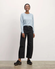 The Classic Crew in Cashmere | Sky Blue