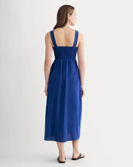 The Gauze Smock Dress | Mazarine Blue