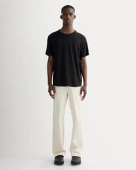 The Cotton Linen Tee | Black