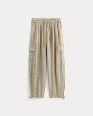 The Cargo Curve Pant in Linen | Cornstalk Chambray