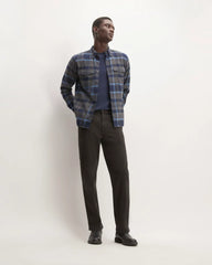 The Brushed Flannel Shirt | Heritage Blue / Black / Navy / Heather Charcoal