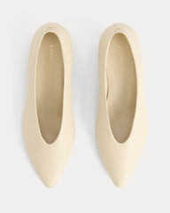 Made in Italy Almond-Toe Pump | Crema