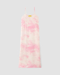 The Everlane x Marques' Almeida Satin Tie-Dye Dress | Pink Tie-Dye