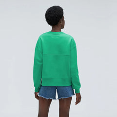The Track Oversized Crew | Bright Jade