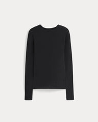 Tissue Long-Sleeve Crew | Black