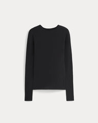 Tissue Long-Sleeve Crew | Black