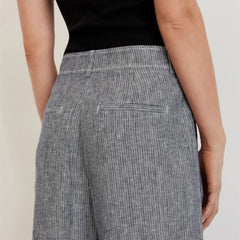 The Linen Way-High® Drape Pant | Canvas Tan / Navy