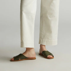 The Day Crossover Sandal | Olive