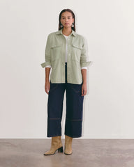 The Boyfriend Shirt in Flannel | Seagrass