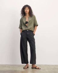 The Bib Shirt in Linen | Kalamata