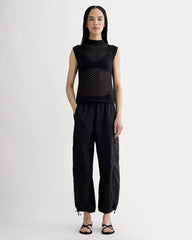 The Lace Knit Tank | Black