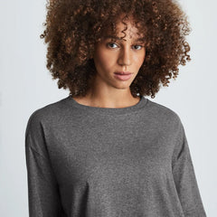 The Organic Cotton Long-Sleeve Tee | Charcoal