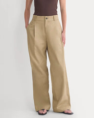 Wide-Leg Trouser in Buttersmooth | Ash Brown | 32" Inseam