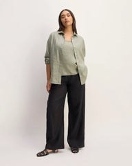 The Scoop Tank in Linen | Sage Green