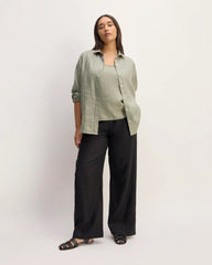 The Scoop Tank in Linen | Sage Green