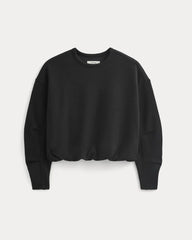 Lightweight Terry Bubble Sweatshirt | Black