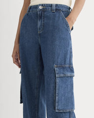 The Mid-Rise Cargo Jean | Tungsten Blue Stone