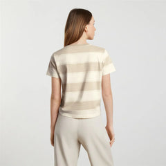 The Box-Cut Tee in Essential Cotton | Pale Khaki / Canvas Tan | No Pocket