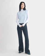 Ribbed V-Neck Vest in Everyday Cotton | Skywriting