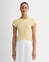 The Cozy Rib Tee | Banana Crepe