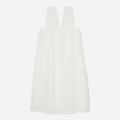 The Eyelet Smock Dress | White