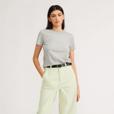 The Organic Cotton Crew Tee | Heathered Grey