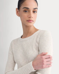 The Cozy Rib Long-Sleeve Tee | Peyote / Bone