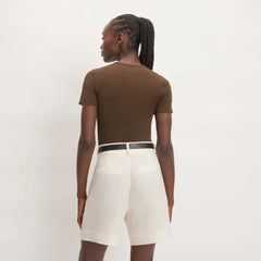 The Supima® Form Crew Neck Tee | Cocoa