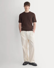 Textured Knit Tee | Coffee Bean