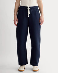 Luxe Fleece Barrel Sweatpant | Navy