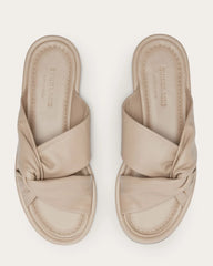 The Day Twist Sandal | Warm Khaki