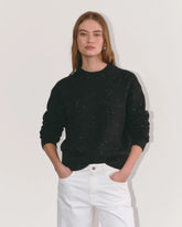 The Cocoon Crew in Plush Cotton | Black Confetti