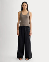 The Shimmy Scoop-Neck Tank | Taupe