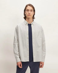 The Classic Oxford Shirt | Bone/Navy | Tall
