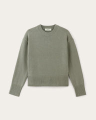 The Boxy Sweater in Everyday Cotton | Sage Green