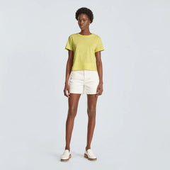 The Box-Cut Tee in Essential Cotton | Acacia / Tan | No Pocket